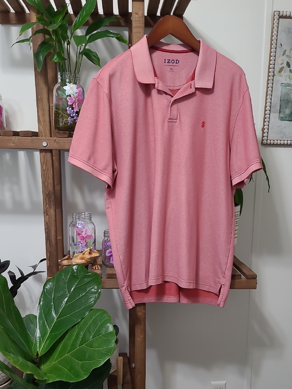Men's Muted Red Izod Polo